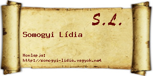 Somogyi Lídia névjegykártya